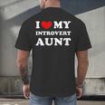 I Love My Introvert Aunt I Heart My Introvert Aunt Men's Back Print T-Shirt I Love My Introvert Aunt I Heart My Introvert Aunt Men's Back Print T-Shirt
