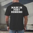 Made In Fort Benning Basic Training Recruit Graduation Men's Back Print T-Shirt