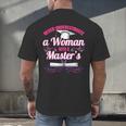Master University Degree Master Graduation Party Girl Men's Back Print T-Shirt