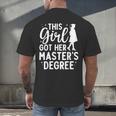 Masters Degree Art For Women Girls Masters Degree Graduation Men's Back Print T-Shirt