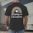 Masters Degree In Education Graduation Matching Graduate Men's Back Print T-Shirt