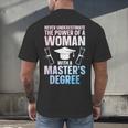 Masters Degree Graduation Art For Women Girls Masters Degree Men's Back Print T-Shirt
