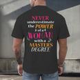 Masters Degree Graduation MPH Social Work Men's Back Print T-Shirt