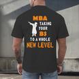 Masters Degree Graduation Shirt For MBA Grad Student Men's Back Print T-Shirt