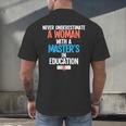 Masters In Education Degree Graduation Women MeD Men's Back Print T-Shirt