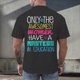 Masters In Education Degree Graduation Women MeD Men's Back Print T-Shirt