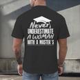 Master's Graduation Shirt For Women With Masters Degree Men's Back Print T-Shirt