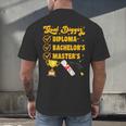 Master's Thesis Passed Goal Digger Master's Graduation Men's Back Print T-Shirt