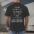 Math Formula Tshirt Graduation Teachers Students Men's Back Print T-Shirt