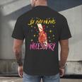 By Any Means Necessary Graduation HBCU Educated Girl Men's Back Print T-Shirt