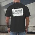 Middle School Graduation Shirts Graduate Grad Men's Back Print T-Shirt