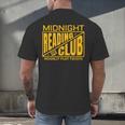 Midnight Reading Club Night Owl Book Readers Men's Back Print T-Shirt Midnight Reading Club Night Owl Book Readers Men's Back Print T-Shirt