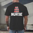 MsMrs Miss NURSE Nursing Graduation Men's Back Print T-Shirt