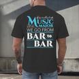 Music Major Student Pun Graduation Men's Back Print T-Shirt