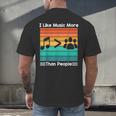 I Like Music More Than People Introvert Saying Quote Men's Back Print T-Shirt I Like Music More Than People Introvert Saying Quote Men's Back Print T-Shirt