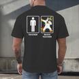 Music Teacher Dabbing Unicorn Graduation Shirt Men's Back Print T-Shirt
