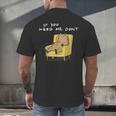 If You Need Me Don’t Introvert Capybara Sarcastic Men's Back Print T-Shirt
