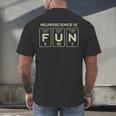 Neuroscience Major Neuroscientist Graduation Men's Back Print T-Shirt