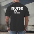 New Nurse Est 2018 Nursing School Graduation Men's Back Print T-Shirt