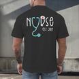 New Nurse Est 2019Shirt Graduation RN Women Men's Back Print T-Shirt
