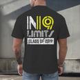 No Limits Class Of 2019 Graduation Vintage Men's Back Print T-Shirt