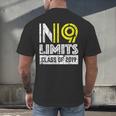 No Limits Cool Class Of 2019 Graduation Men's Back Print T-Shirt