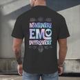 Nonbinary Emo Introvert Pride Trendy Mystic Teen Goth Style Men's Back Print T-Shirt Nonbinary Emo Introvert Pride Trendy Mystic Teen Goth Style Men's Back Print T-Shirt