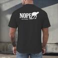 Nope Not Today Ostrich Sarcastic Introvert Humor Men's Back Print T-Shirt Nope Not Today Ostrich Sarcastic Introvert Humor Men's Back Print T-Shirt