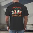 North Pole Readers Book Club Reading Book Christmas Men's Back Print T-Shirt North Pole Readers Book Club Reading Book Christmas Men's Back Print T-Shirt