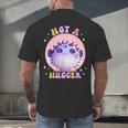 Not a Hugger Cute Pufferfish Autism Awareness Introverts Men's Back Print T-Shirt