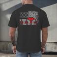 Nurse 2018 American Flag Tee Nursing School Graduation Men's Back Print T-Shirt