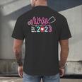 Nurse Graduation RN Nursing School Nurse Established 2023 Men's Back Print T-Shirt