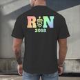 Nurse Graduation Shirt RN Est 2018 Rainbow Tshirt Men's Back Print T-Shirt