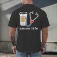 Nurse Life Graphic Nursing School Graduation Men's Back Print T-Shirt