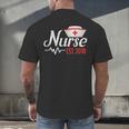 Nurse Nursing School Graduation Est 2018 Shirt Men's Back Print T-Shirt