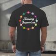 Nursing Supervisor Nurse Saying Graduation Proud Nurse Love Men's Back Print T-Shirt