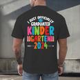 I Officially Graduated Kindergarten Graduation 2024 Men's Back Print T-Shirt