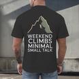 Outdoor Introvert Vibes Weekend Climber Men's Back Print T-Shirt