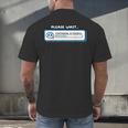 Overthinking In Progress Introvert Please Wait Men's Back Print T-Shirt