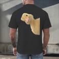 Peking Duck Peeking Chef Graduation Farm Duck Lover Men's Back Print T-Shirt