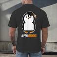Penguin Graduation For Grads Hashtag Pengwinning Men's Back Print T-Shirt