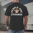 People Are Strange Monkey Introvert People Hater Men's Back Print T-Shirt People Are Strange Monkey Introvert People Hater Men's Back Print T-Shirt