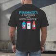 Pharmacist T-Shirt Gag Graduation PharmD Men's Back Print T-Shirt