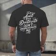 Phd Aunt Shirt Doctorate Graduations Doctoral Men's Back Print T-Shirt
