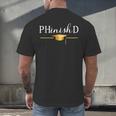 PhD Doctorate Graduation For PhD Student Graduate Degree Men's Back Print T-Shirt