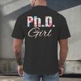 PhD Girl Doctorate Degree Graduation Women Her Psychology Men's Back Print T-Shirt