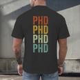 PHD Graduation Doctorate Men's Back Print T-Shirt