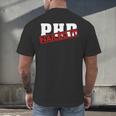 PHD Nailed It Graduation Doctorate Graduate Men's Back Print T-Shirt