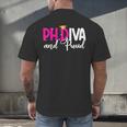 PhDiva Graduation Doctorate Student Graduate Men's Back Print T-Shirt