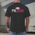 PhDiva PHD Student Graduation Degree Med Law School Men's Back Print T-Shirt